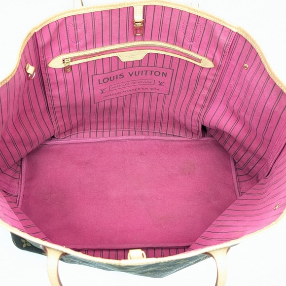 ✨️💎Authentic Louis Vuitton fuchsia Neverfull GM Monogram Bag - Picture 13 of 16